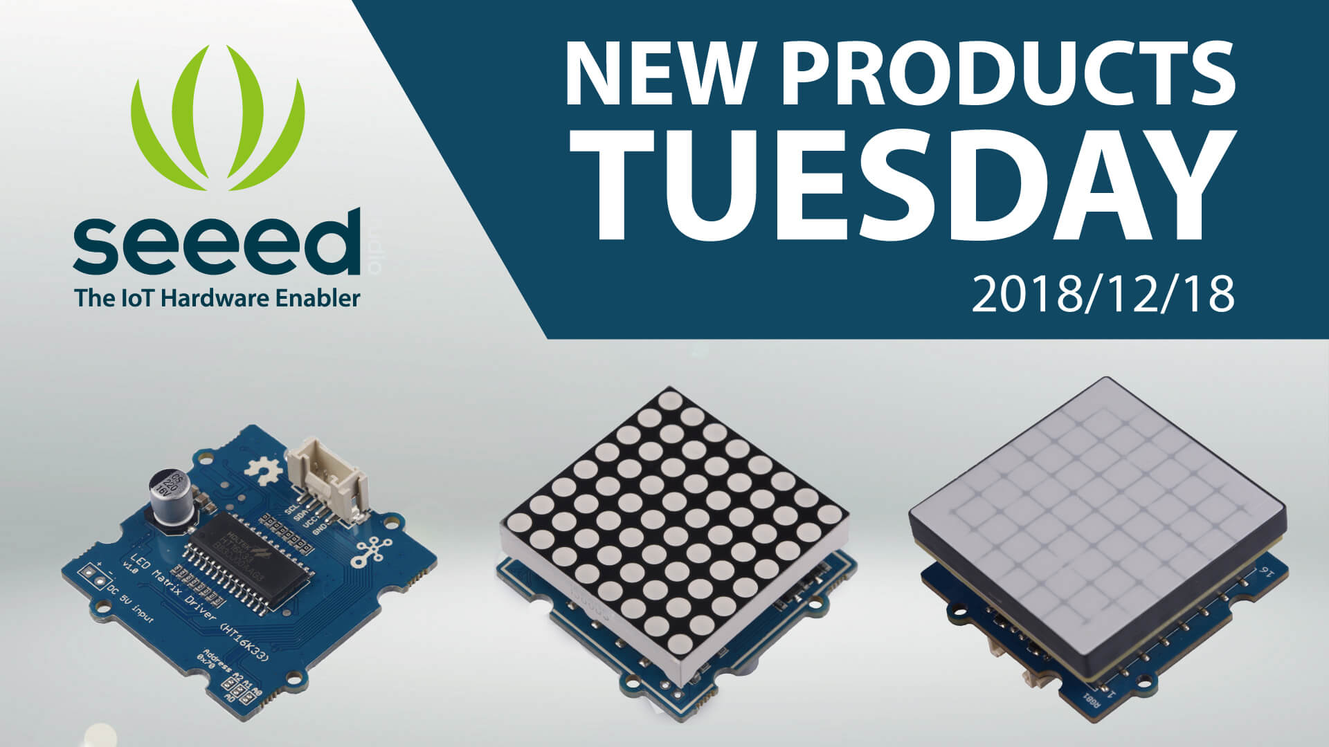 Yepyeni Grove LED Matris modülleri newproductsTuesday @Seeed’de