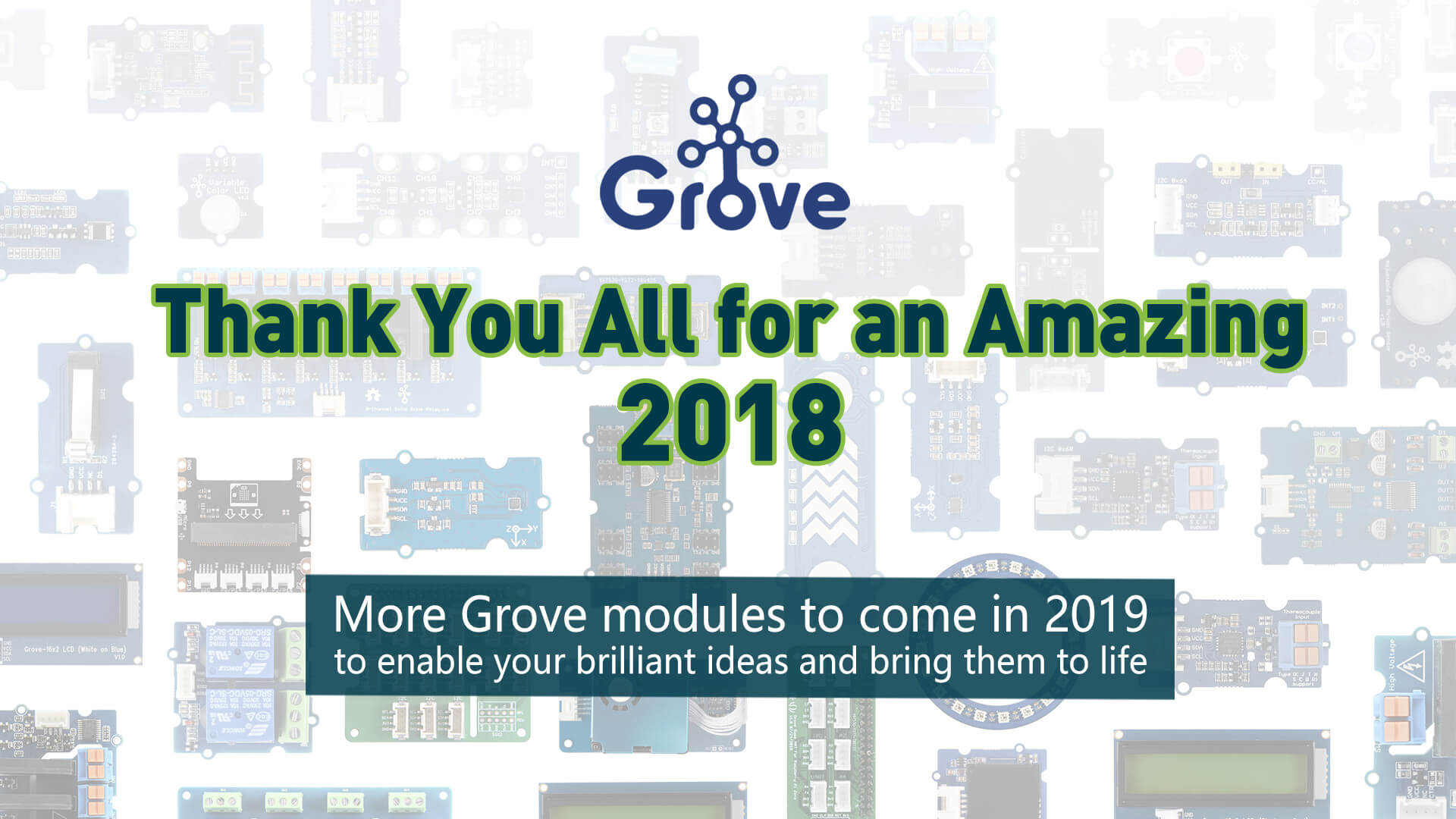 Hepinize Harika 2018 için Teşekkürler – #fromGrove@Seeed