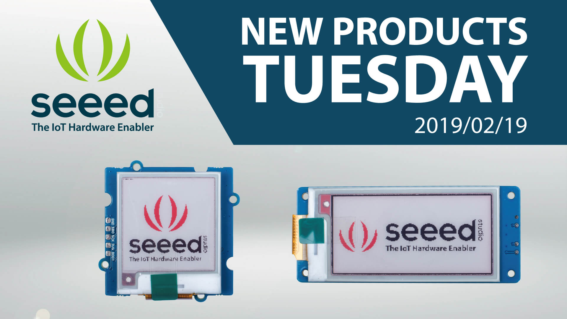 Tamamen yeni Grove E-Ink Ekranları #newproductsTuesday’da
