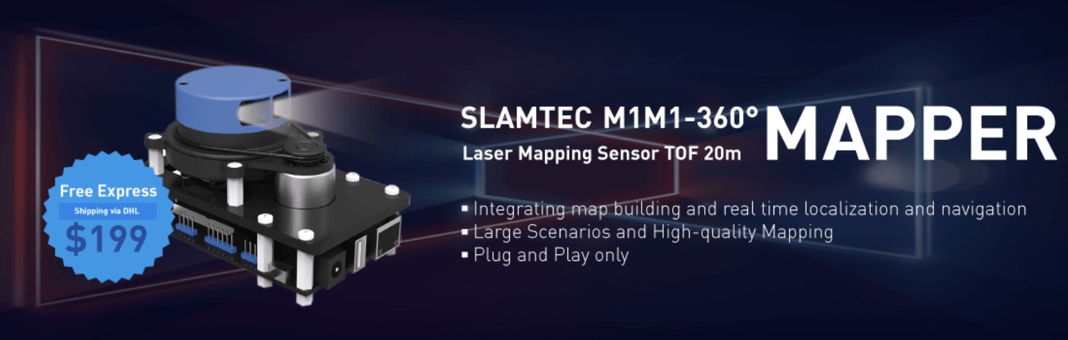 SLAMTEC MAPPER M1M1- 360°Lazer Haritalama Sensörü Tanıtımı