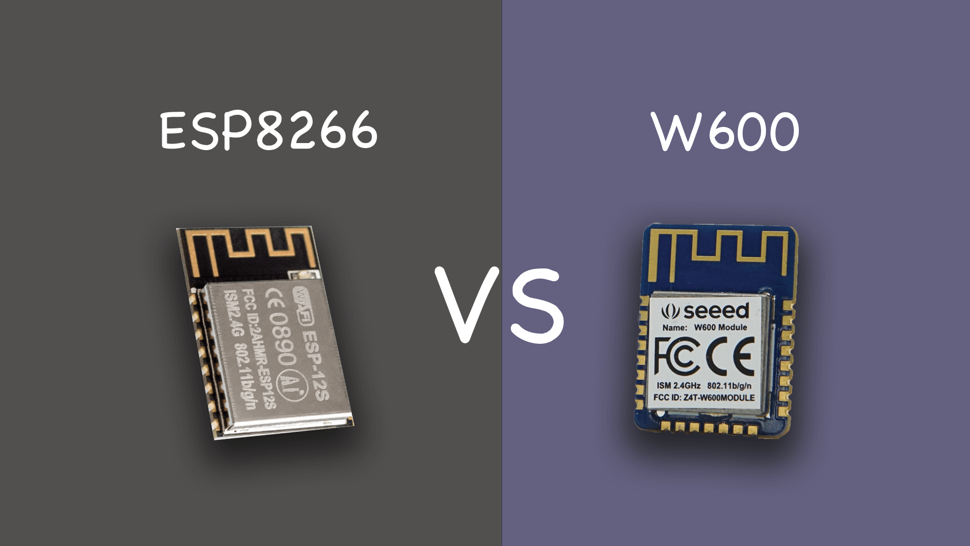 W600 vs ESP8266 | Küçük ve düşük güç tüketimli IoT geliştirme kartları karşılaştırması