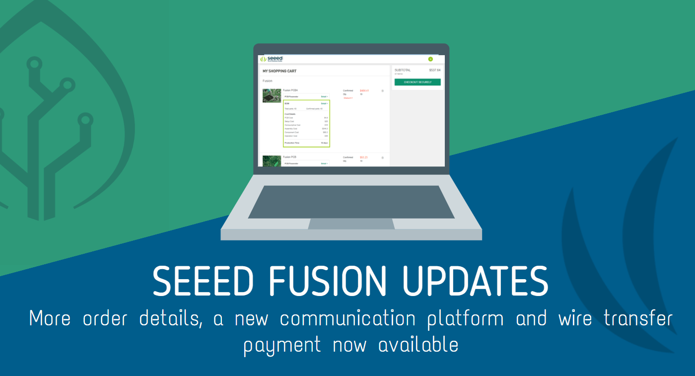 Seeed Fusion Güncellemeleri! Yeni Sipariş Detayları, İletişim Platformu ve Havale Ödemesi