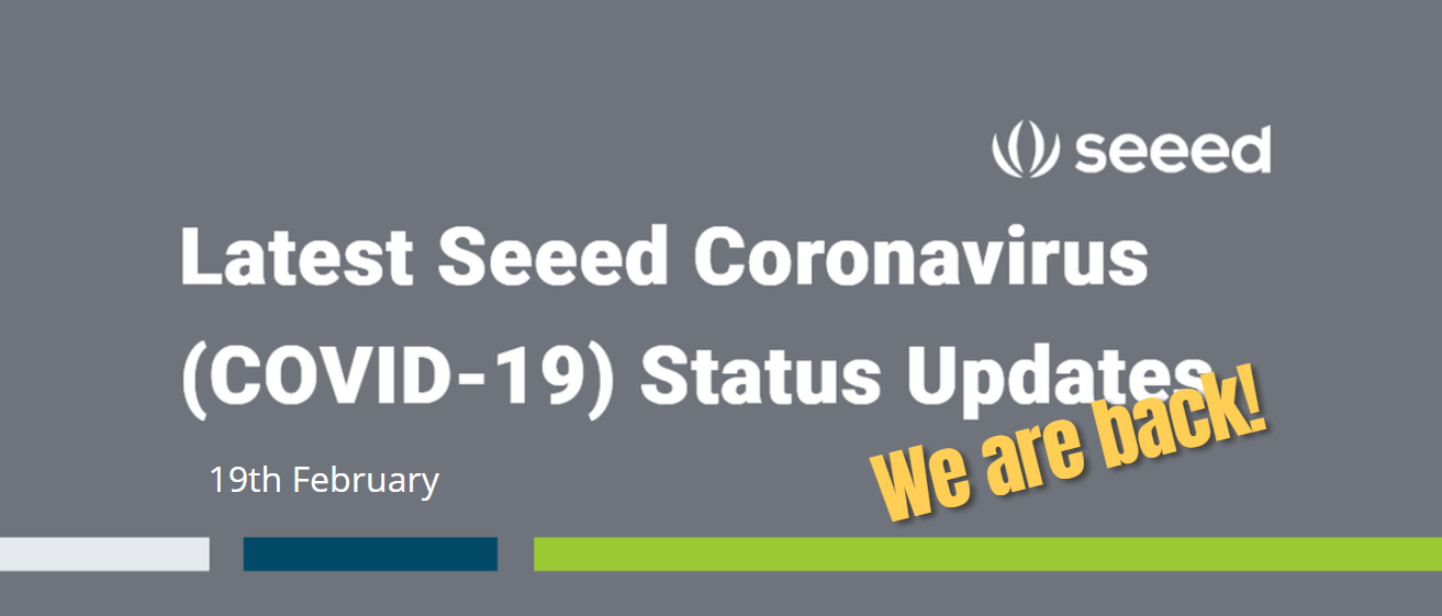 Son Seeed Koronavirüs (COVID-19) Durum Güncellemeleri