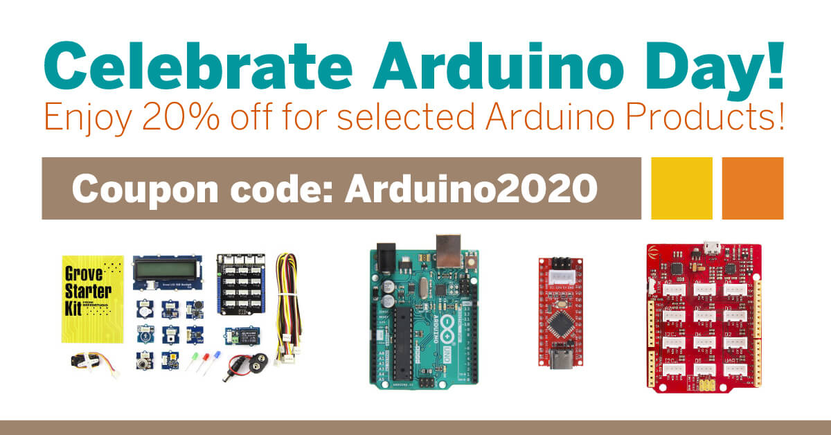 Arduino’nun 15. Doğum Gününü Kutlayın. Arduino Uyumlu Ürünlerde %20 İndirimden Yararlanın!