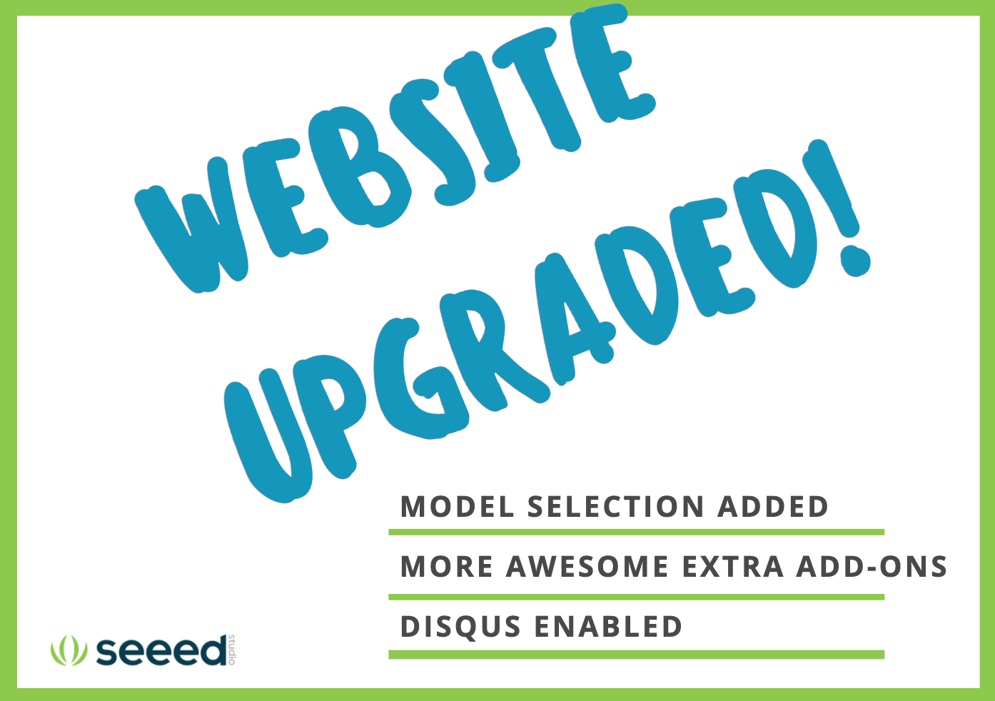 Seeed Bazaar Web Sitesindeki Son Güncellemeler