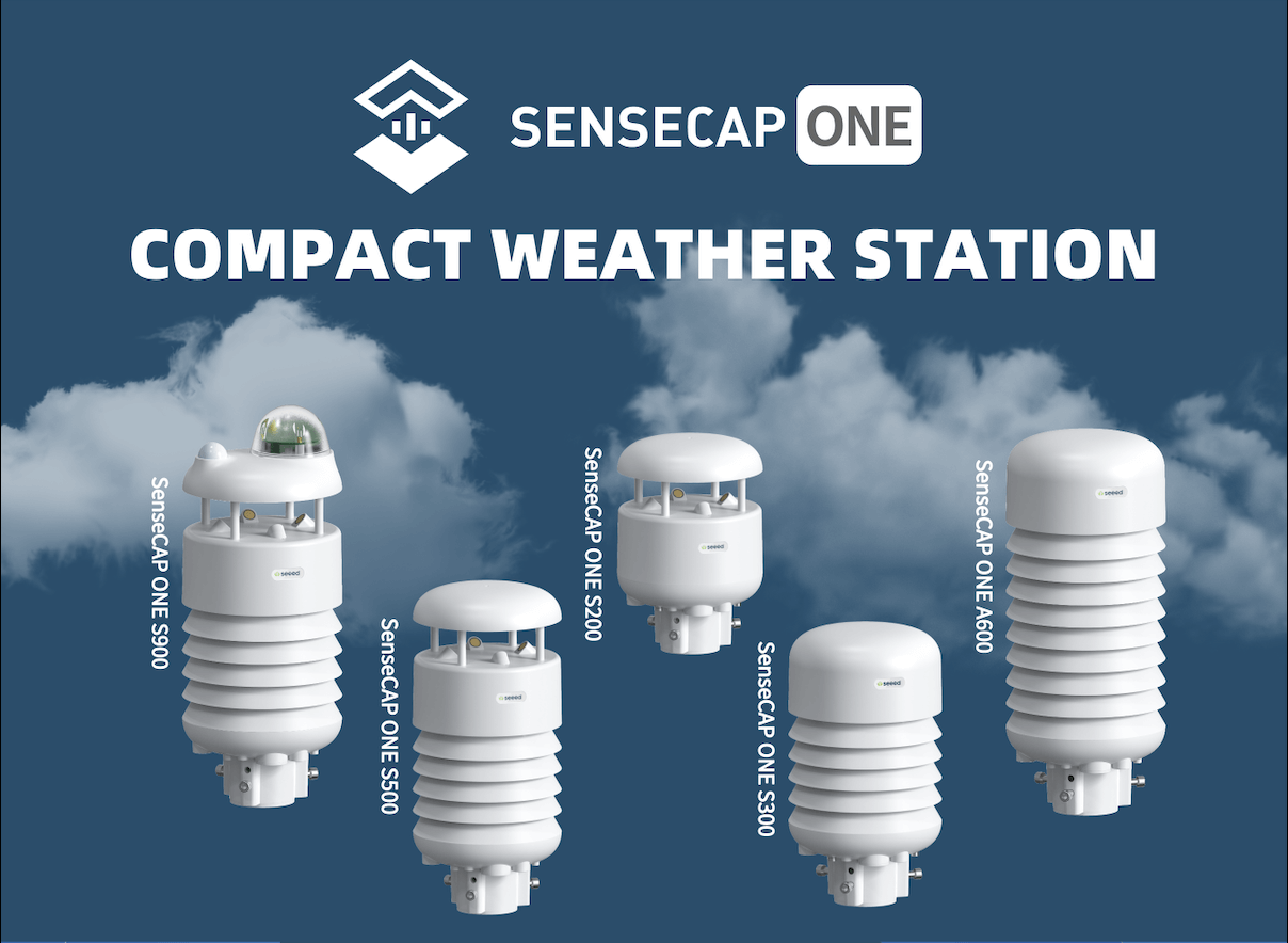 Yeni Çıkış | SenseCAP ONE, Meteorolojik İzleme için Endüstriyel Sınıf Kompakt Hava İstasyonları