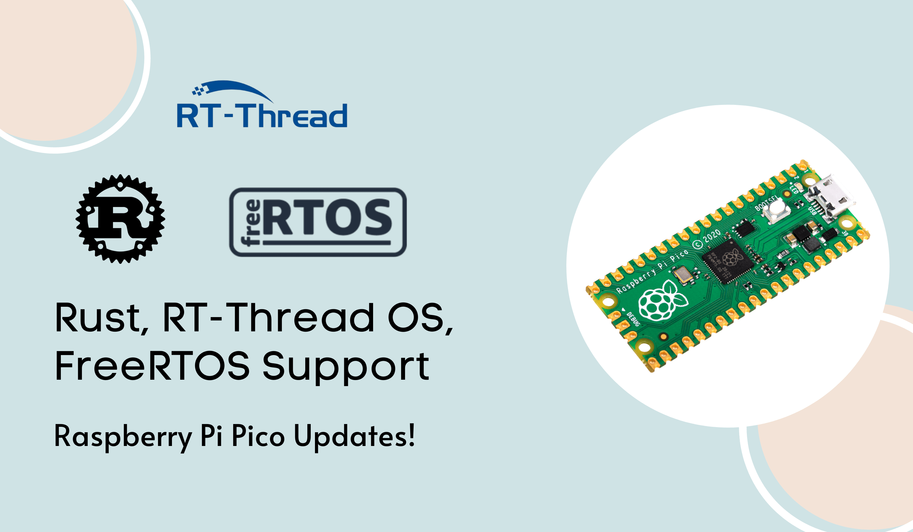 Rust, RT-Thread OS & FreeRTOS Raspberry Pi Pico’ya geliyor