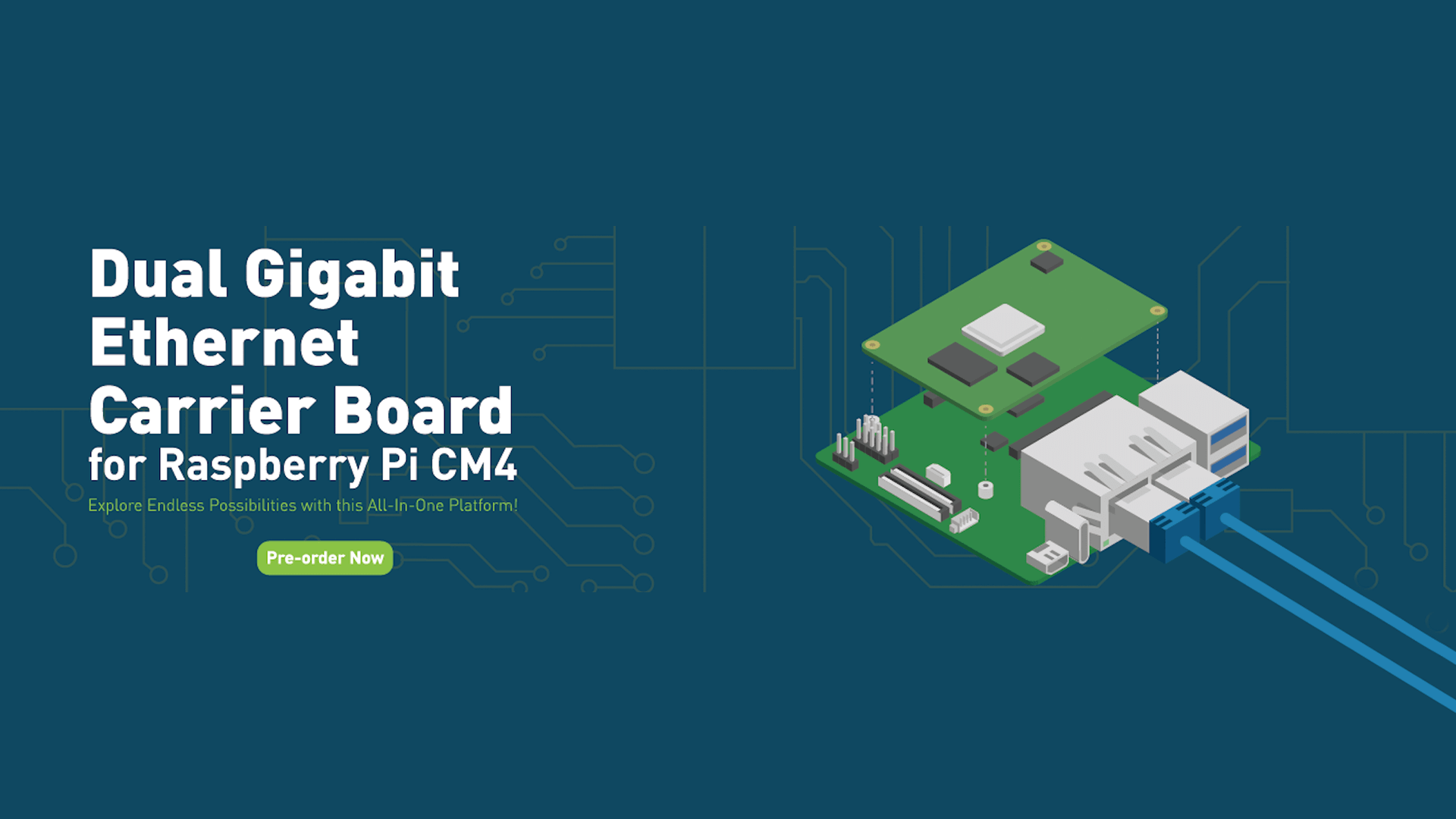 Raspberry Pi CM4 için Çift Gigabit Ethernet Taşıyıcı Kartını Tanıtıyoruz