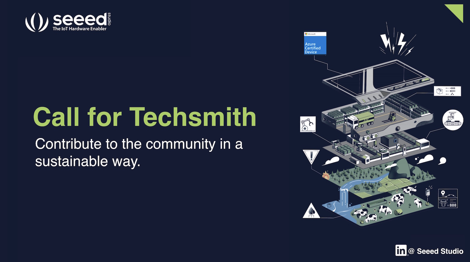 #Techsmith 01: 3 LR IoT Uygulama Proje Koordinatörü için Açık Çağrı