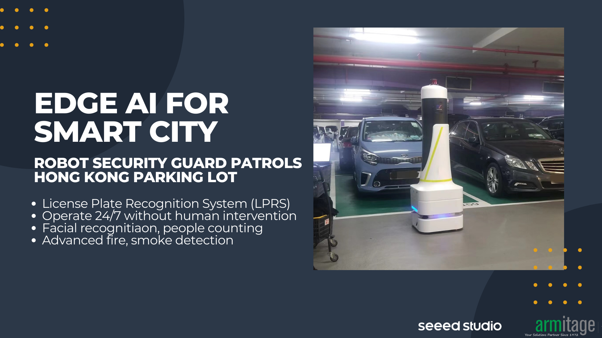 Robot Güvenlik Görevlisi, Seeed Edge AI cihazlarını kullanarak Hong Kong Otoparkında Devriye Geziyor