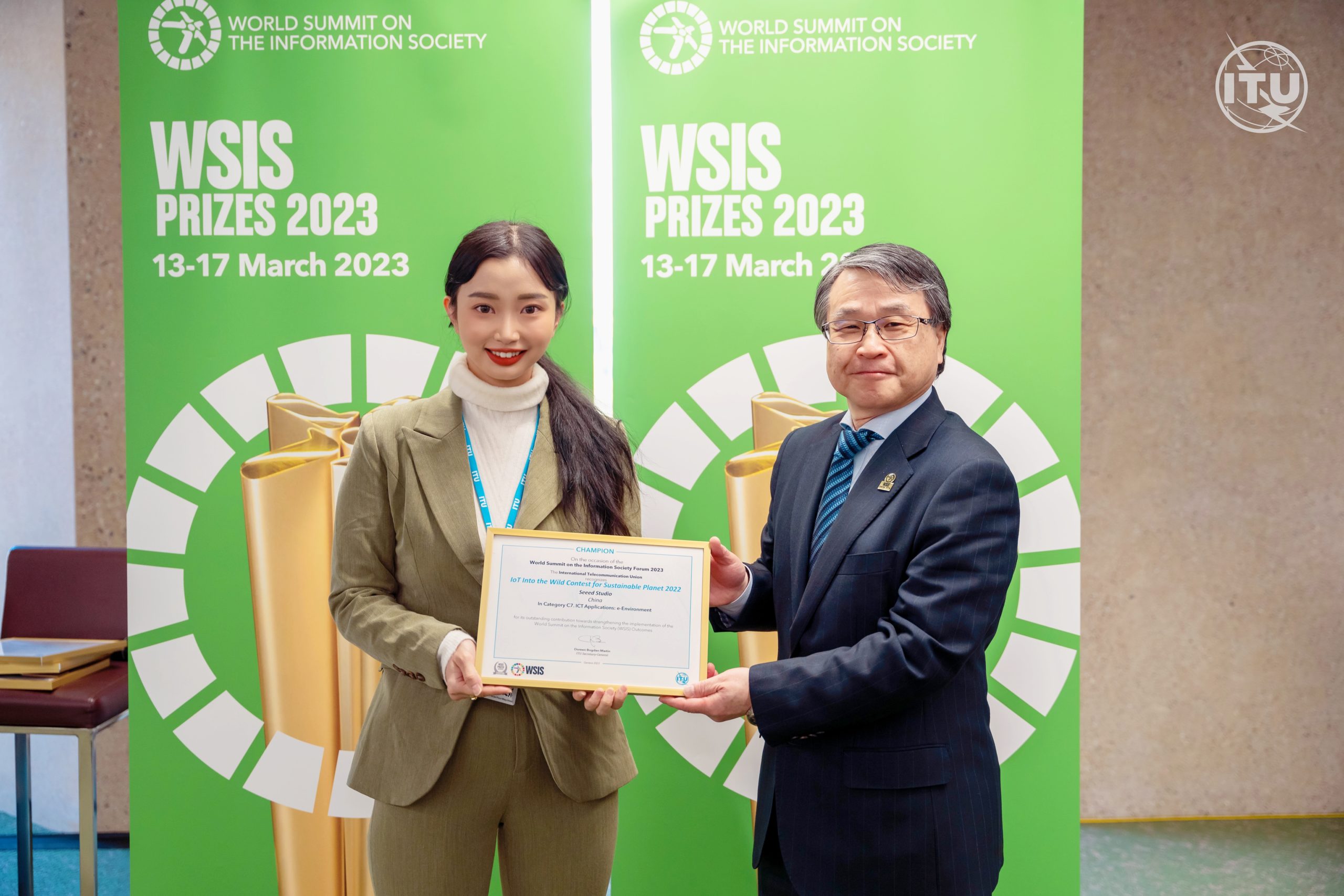 Seeed Studio, UN ITU’da Çevre İçin AIoT Kullanımıyla “WSIS Prize 2023 Champion” Sertifikasını Kazandı: IoT2Wild Yarışmasının Küresel Tanınması!