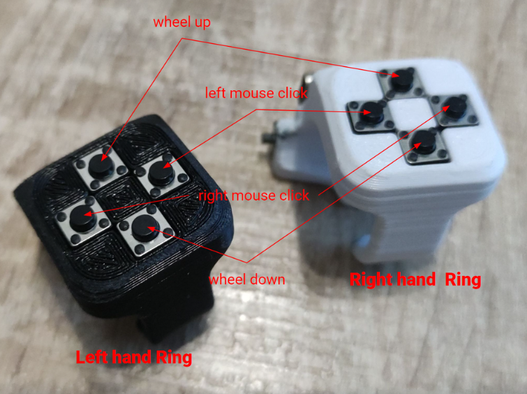 Seeed Studio XIAO nRF52840 Tabanlı Yüzük Fare