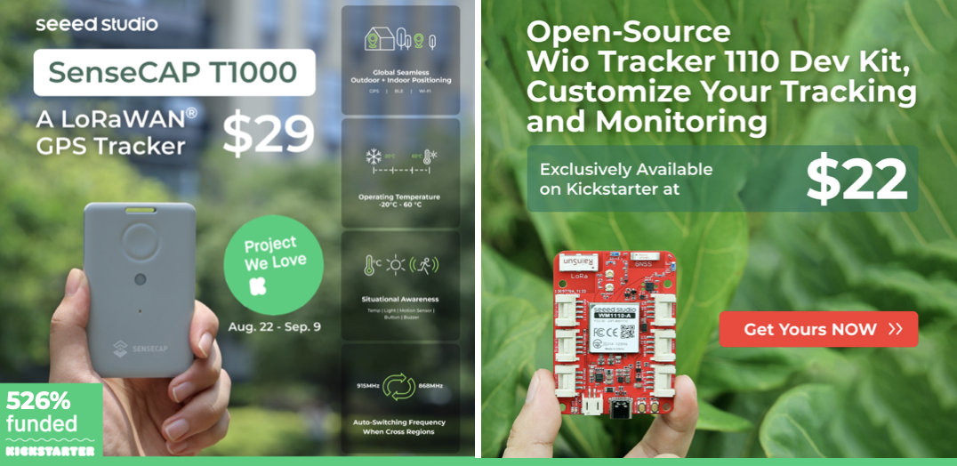 SenseCAP T1000 & Wio Tracker 1110 Kickstarter’da %526 Fonlama Sağladı, Şimdi Ön Sipariş Verin