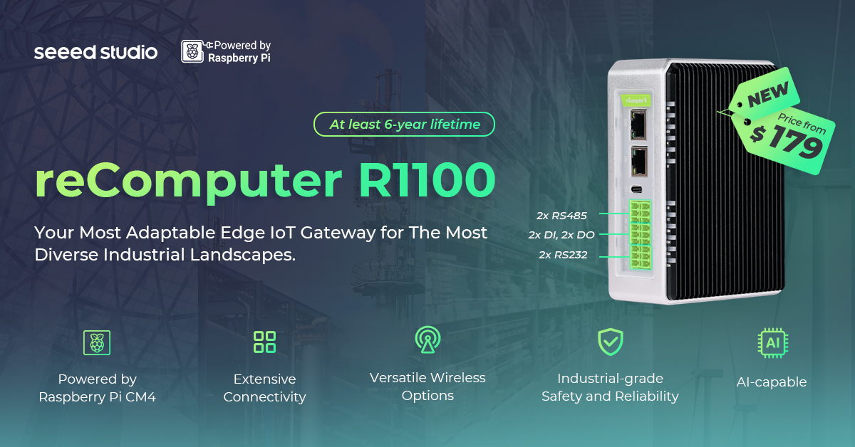 Yeni Çıktı: reComputer R11, fiyatı 179$’dan başlıyor, ekipman dolaplarınızda en uyumlu ve maliyet etkin edge IoT geçidi & kontrol cihazı olabilir!