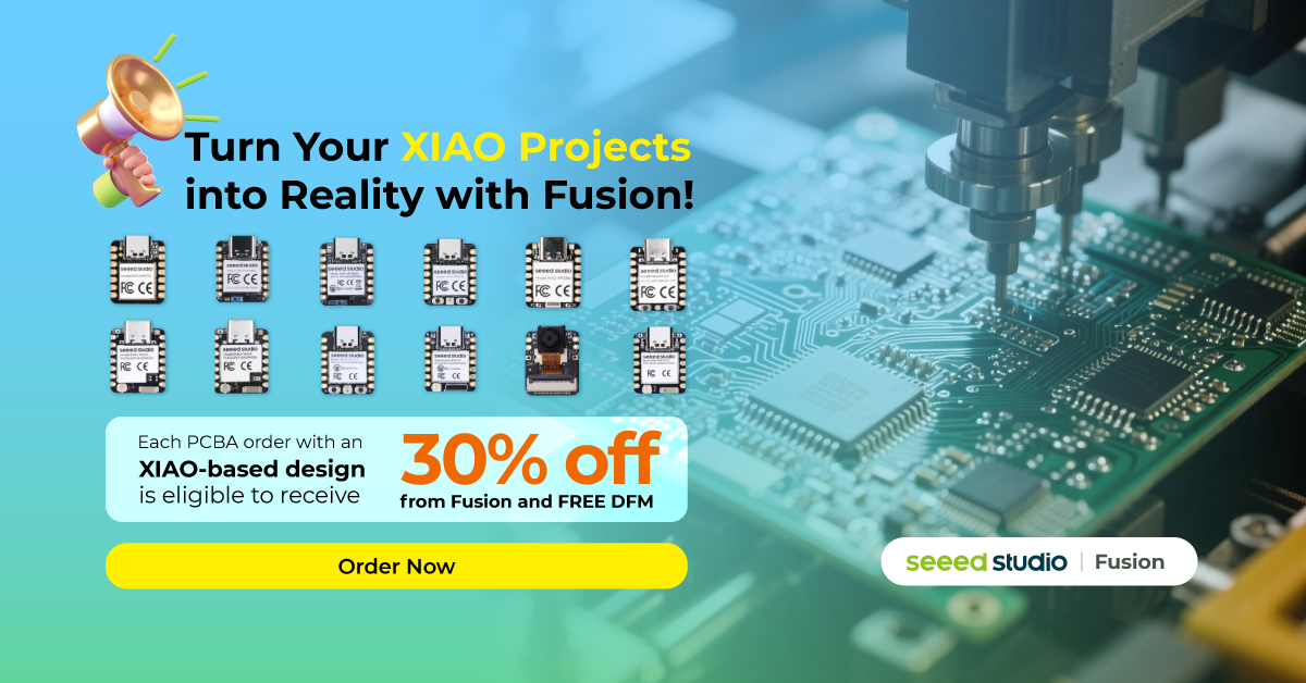 XIAO Projesini Fusion ile Gerçekleştirin! PCBA Şu An %30 İndirimli