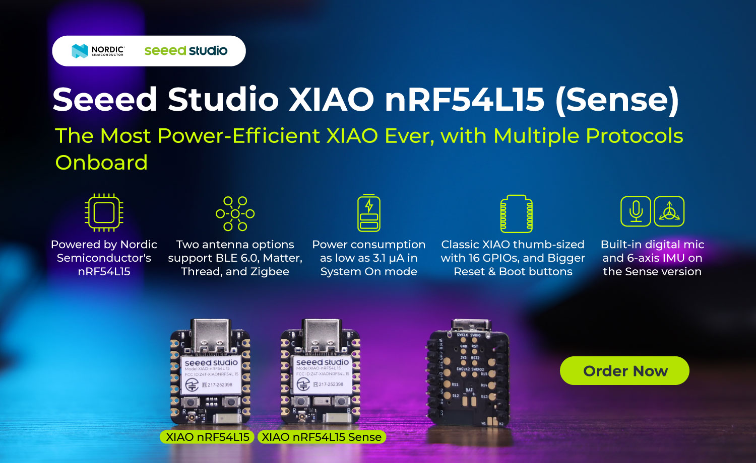 Seeed Studio XIAO nRF54L15 (Sense) ile Tanışın, Çok Protokollü Bağlantıya Sahip Ultra Düşük Güç Tüketimli Platform