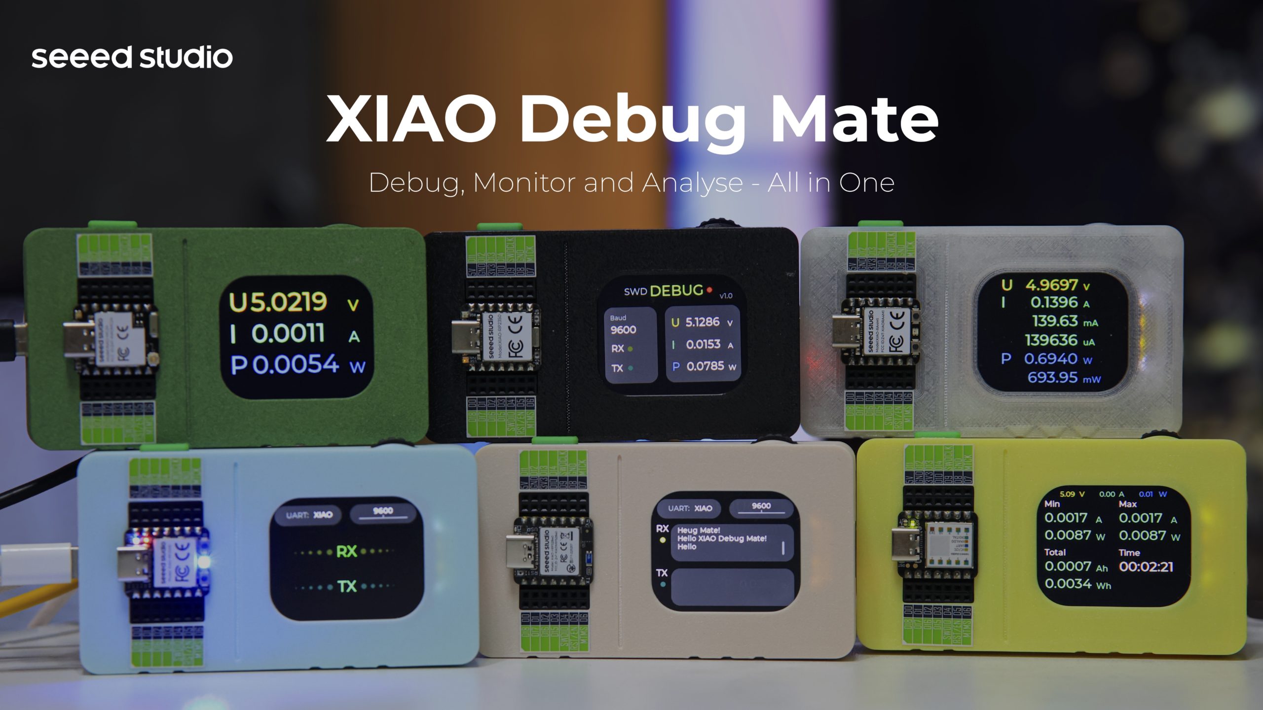 XIAO Debug Mate: $19.9 için Tak-Çalıştır Geliştirici Çok Amaçlı Araç