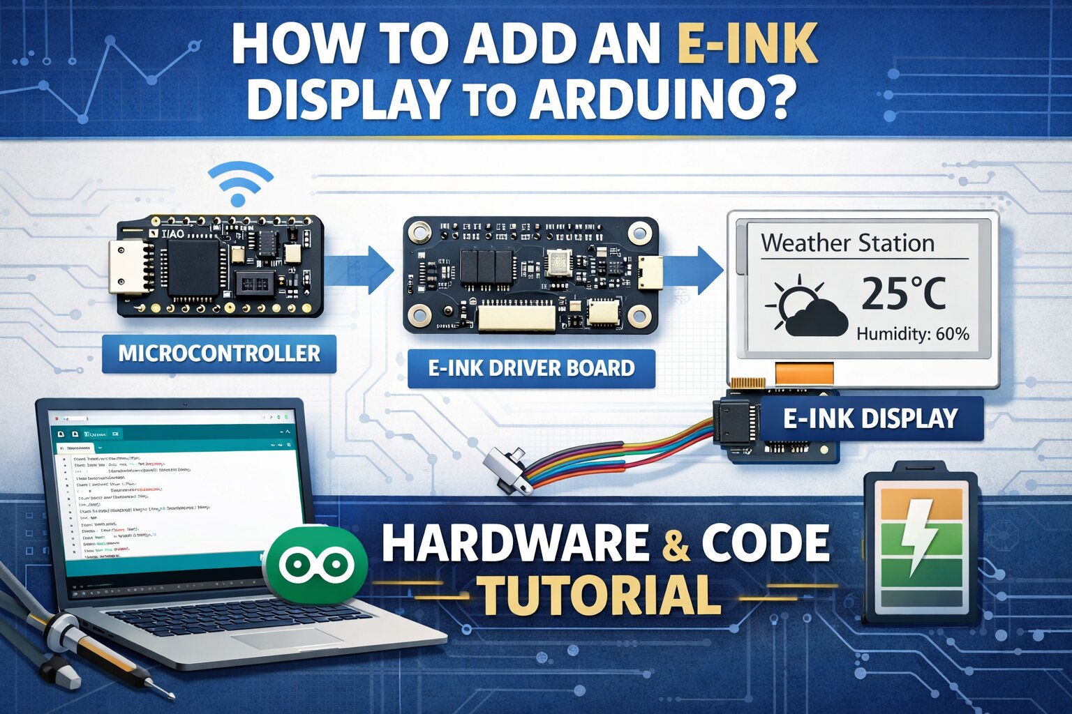 Arduino’ya E-ink Ekran Nasıl Eklenir?