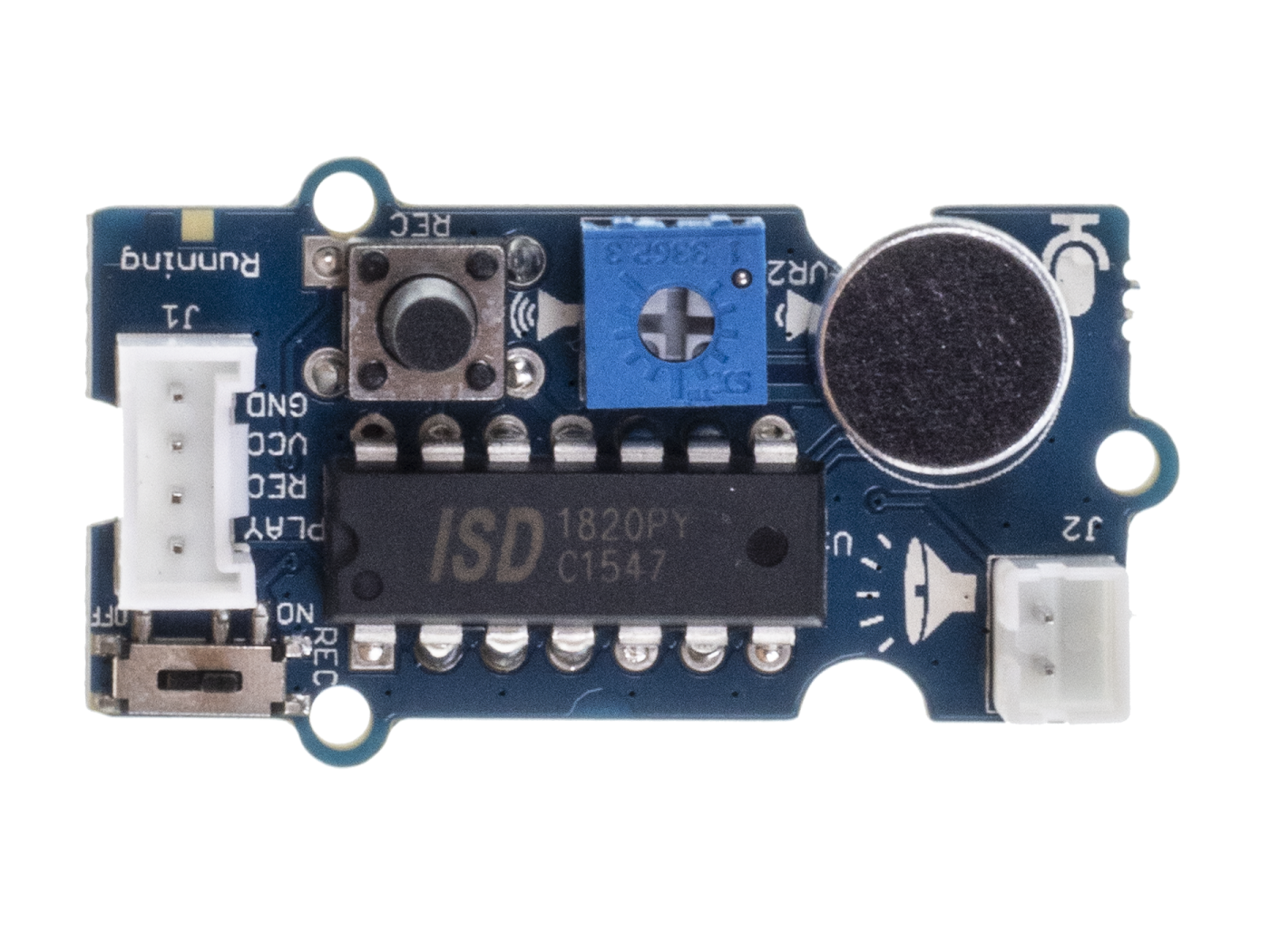 Grove -Recorder v2.0 (ISD1820PY) with Loudspeaker/Volume Amplifier (NS8002) - Image 4