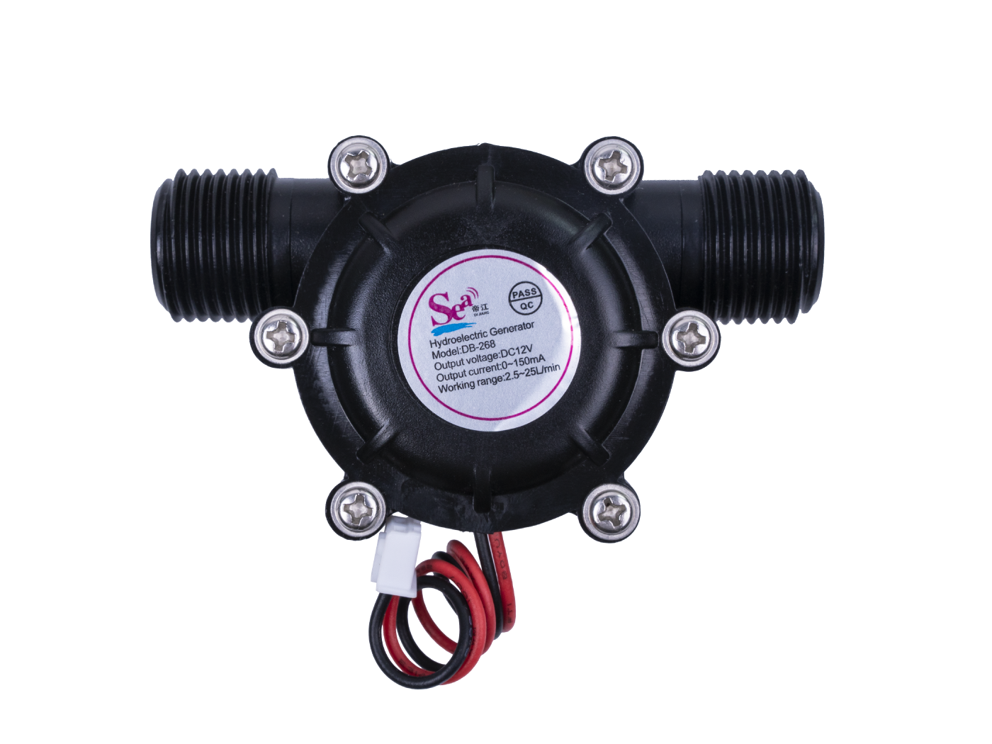 Micro Water Turbine - Hydroelectric Generator (DC-12V) with G1/2'' Thread - Image 3
