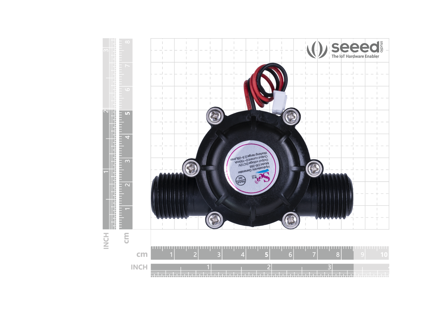 Micro Water Turbine - Hydroelectric Generator (DC-12V) with G1/2'' Thread - Image 5