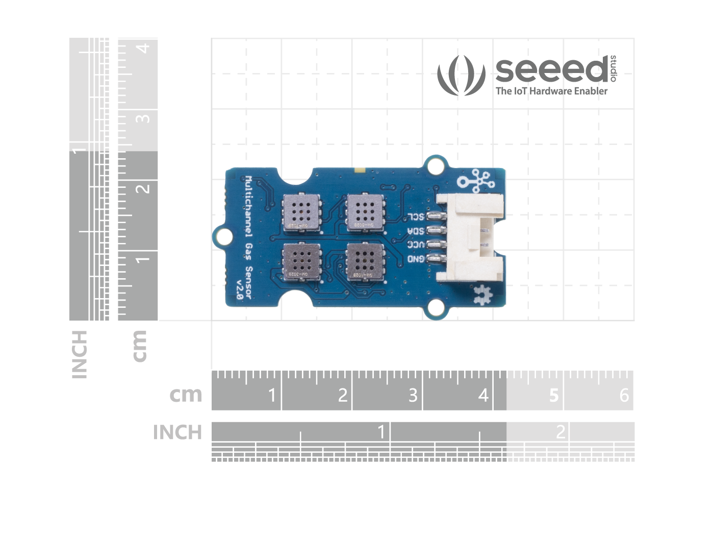 Grove - Multichannel Gas Sensor v2 - Besides CO, NO2, C2H5CH, VOC - MEMS gas sensor - Image 5