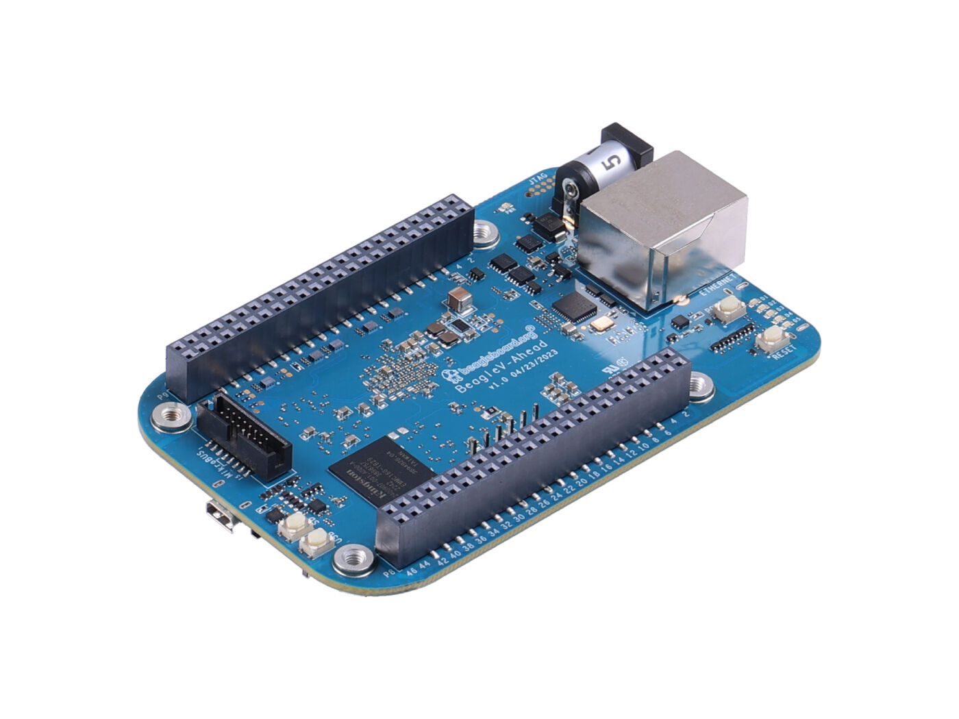 BeagleV® - Ahead - RISC-V Processor IP, 4 TOPS AI Acceleration, 2.4G Wi-Fi & Bluetooth 5.2, 1 Gagabit Ethernet, mikroBUS™, 2x CSI, 1x HDMI, 1x DSI