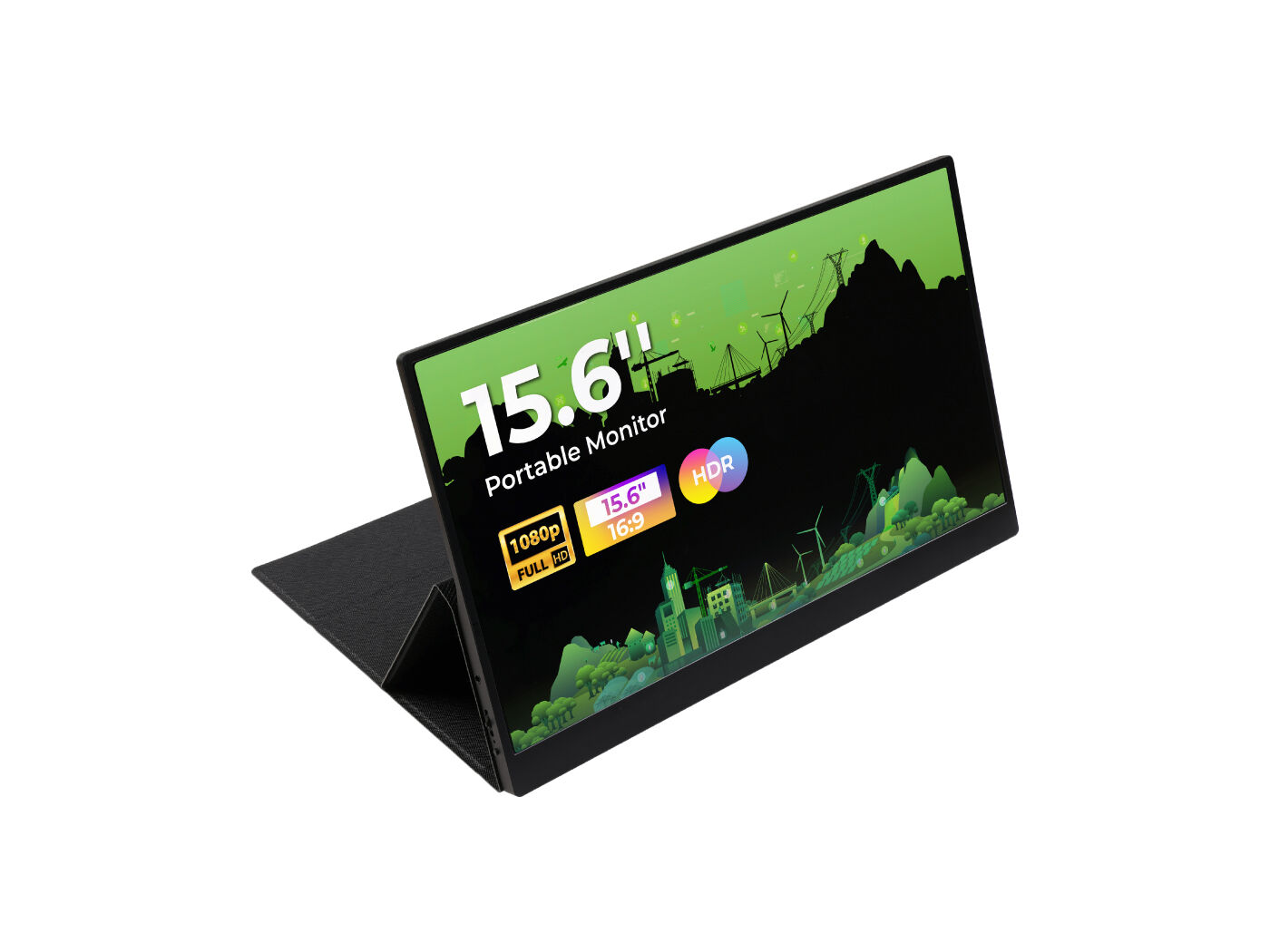 15.6 inç Monitör - 1080P, IPS, 16:9, HDR, %100 sRGB, mini HDMI, Type-C, hoparlör, Raspberry Pi/Nvidia Jetson/PC/reRouter ile uyumlu - Görsel 2