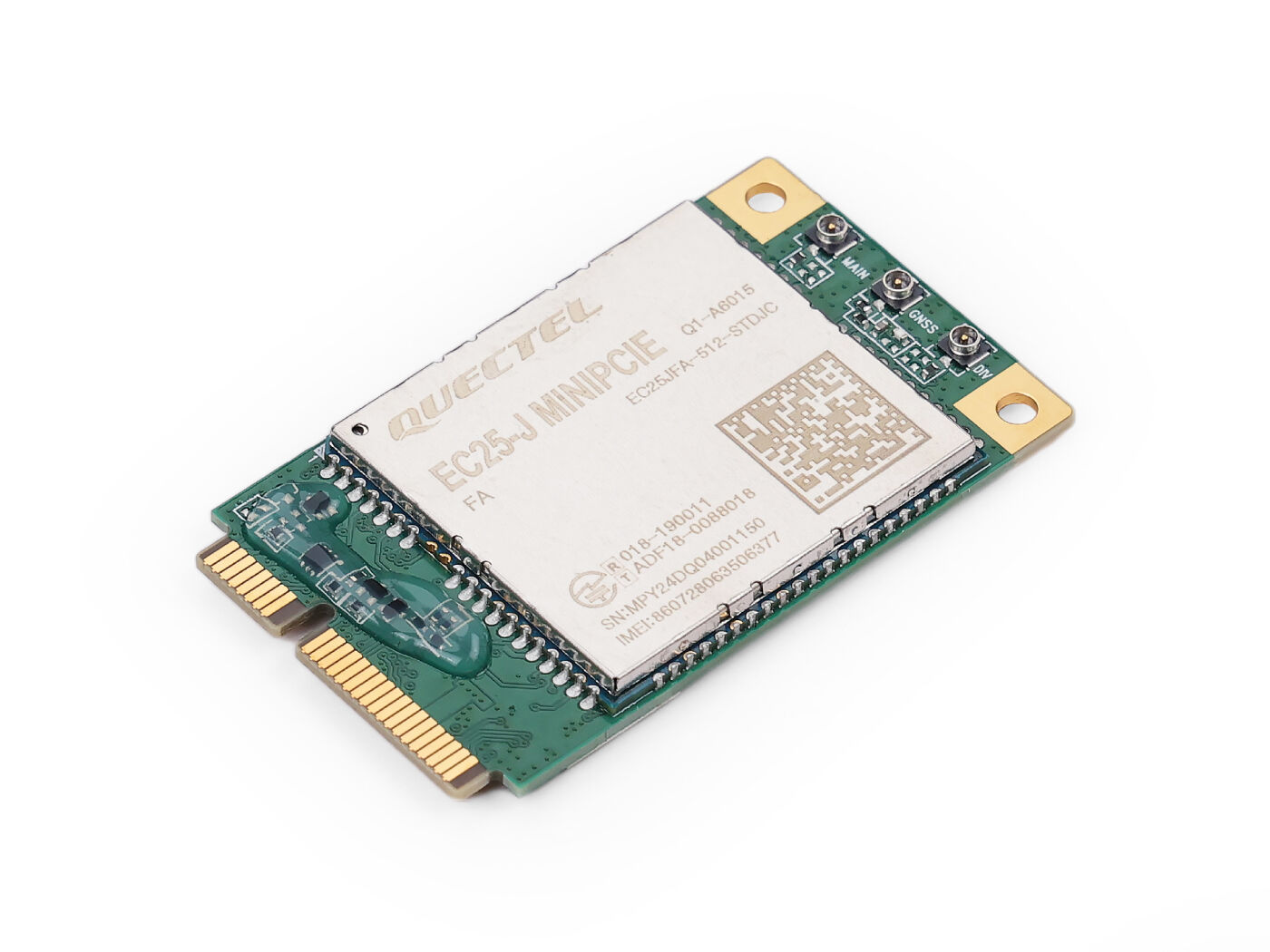 LTE Cat 4 EC25-JFA-mini-PCIe - 2G/3G/4G communication, built-in multiple GNSS, Japan operators