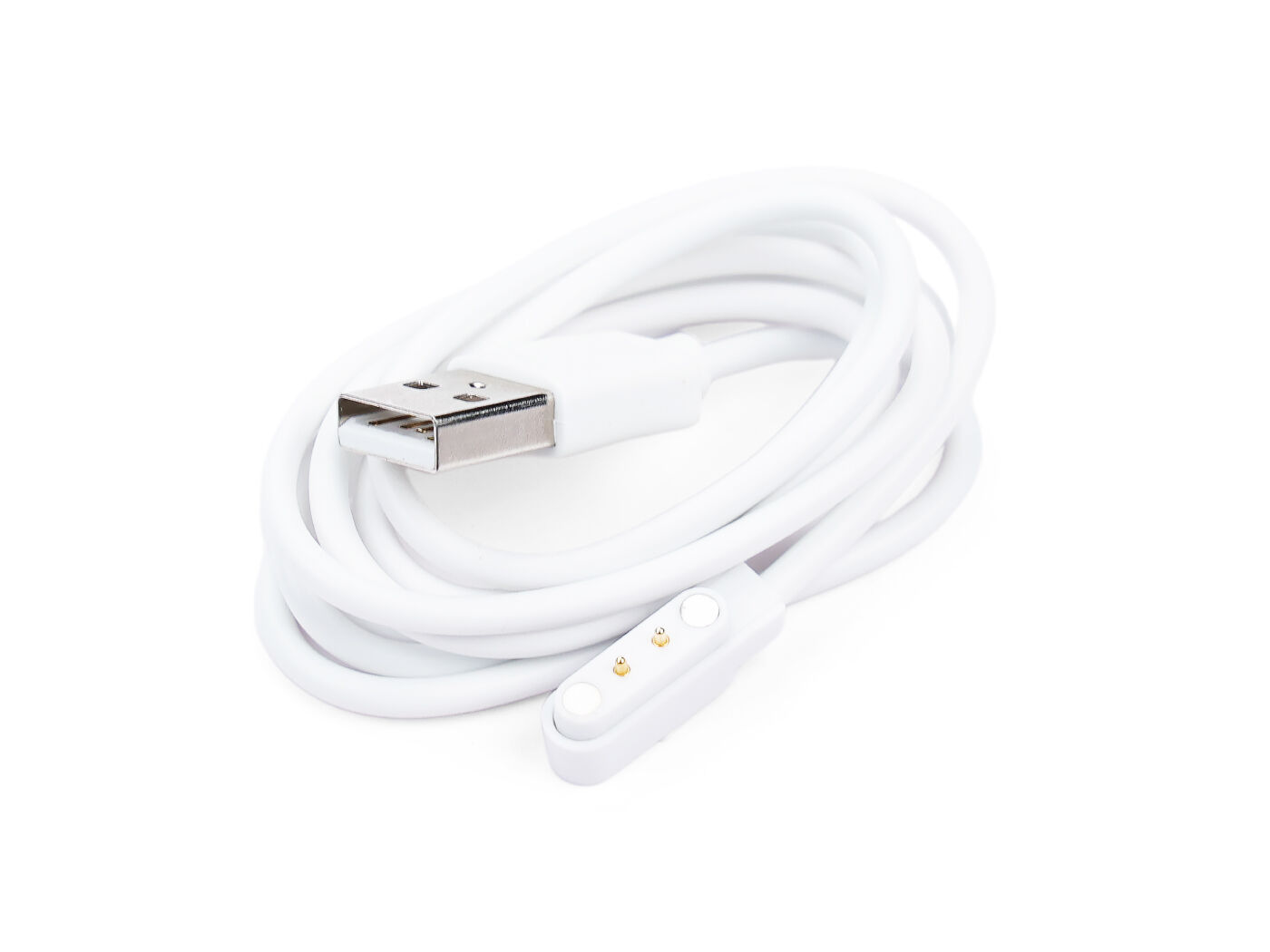SenseCAP T1000 Magnetic USB Type-A to 2P Charging Cable - White, 1000mm