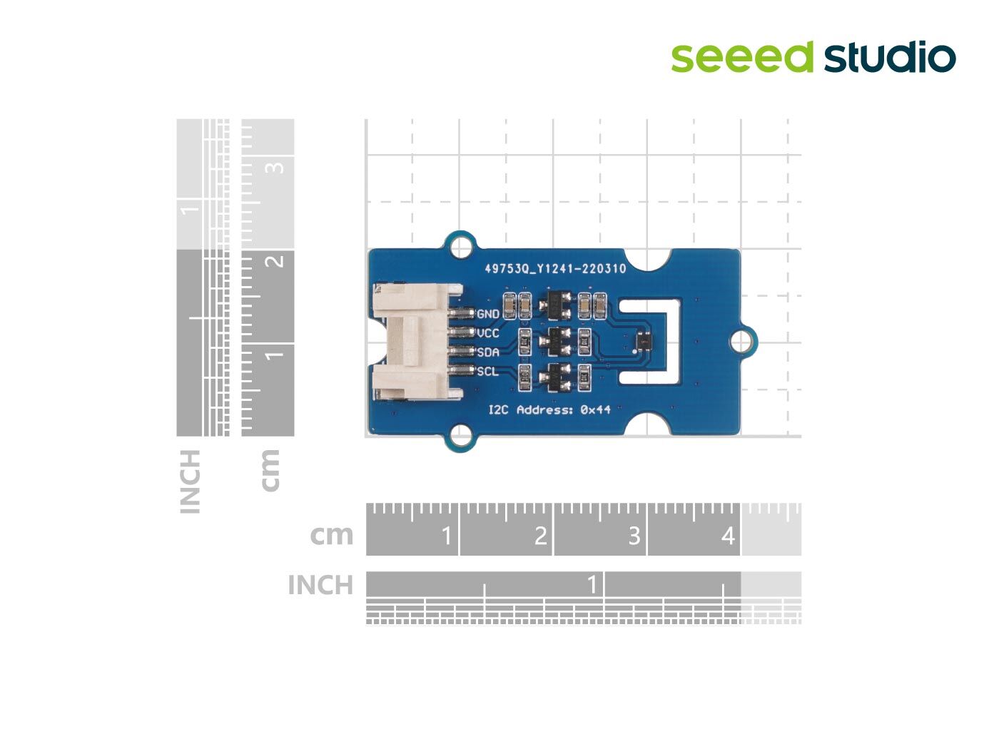 Grove - Sıcaklık ve Nem Sensörü (SHT41), I2C, ±1.8% / max. ±2.5% RH ve ±0.2°C Sıcaklık, İklim İzleme ve Akıllı Ev için idealdir. - Görsel 5