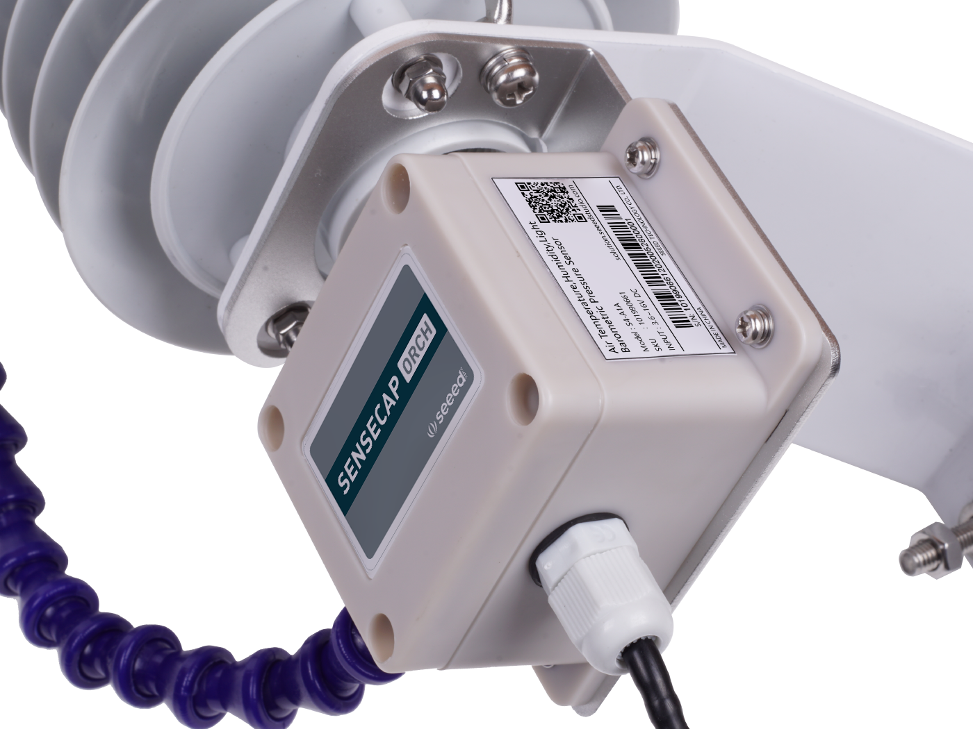 SenseCAP ORCH S4 4-In-1 Weather Sensors (A1B), Air Temperature/Humidity/Atmospheric Pressure/Light - with waterproof aviation connector - Image 7