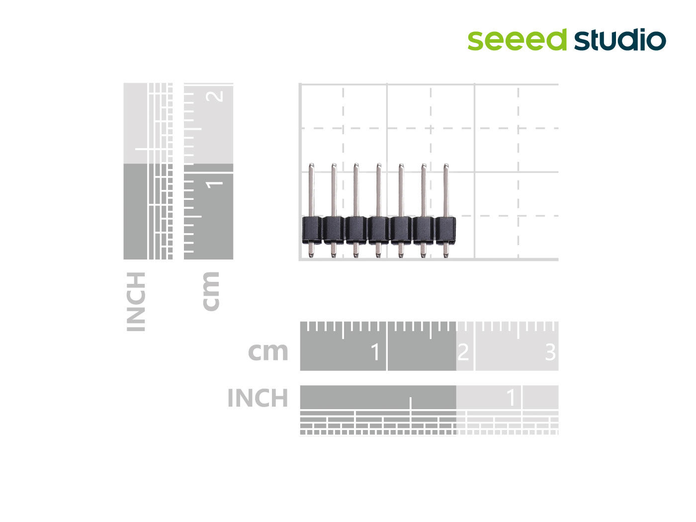 7-Pin Male Header for Seeed Studio XIAO (5 pcs) - Image 3