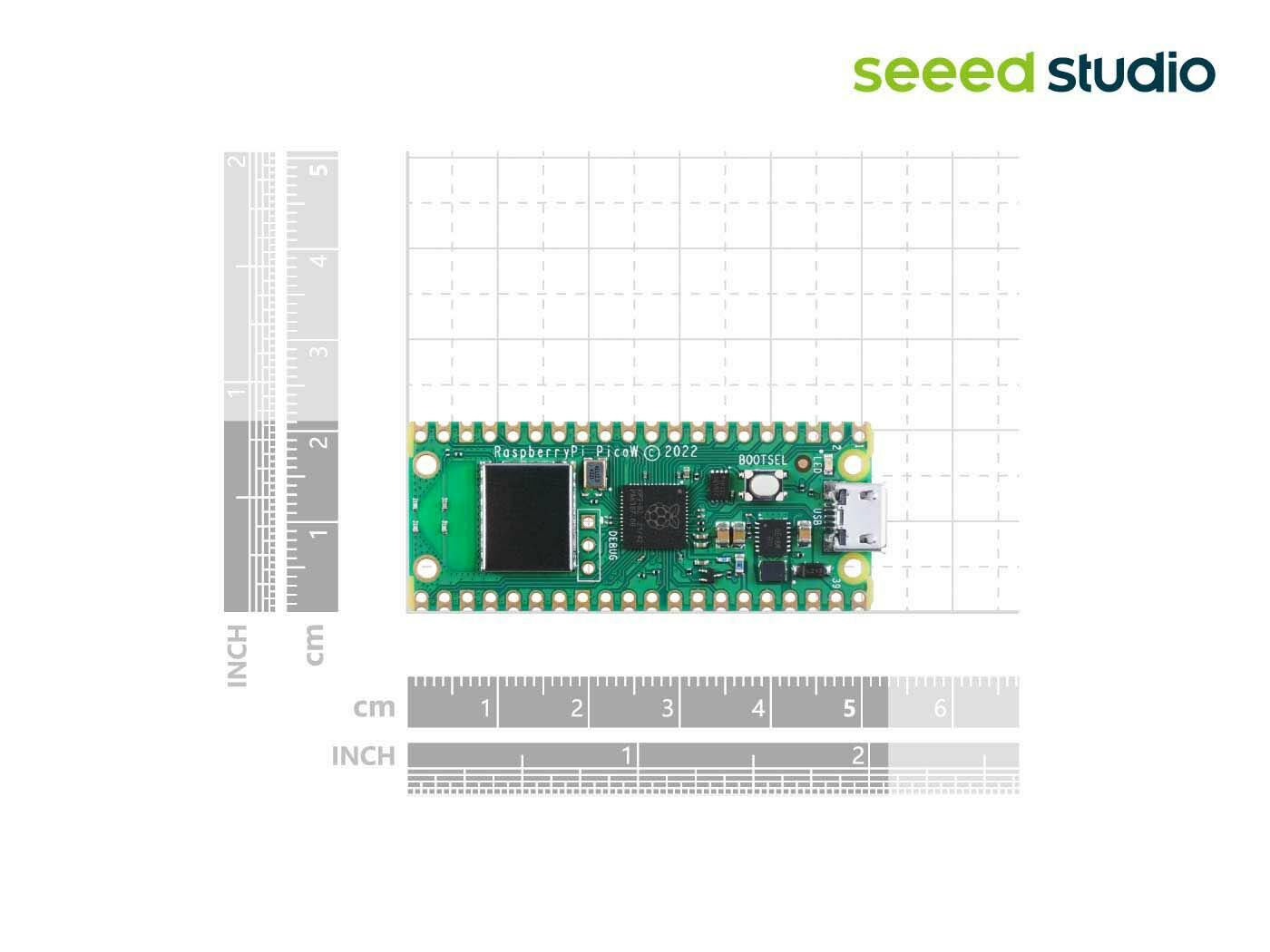 Raspberry Pi Pico W - Raspberry Pi RP2040 chip, Wi-Fi & Bluetooth 5.2 supported, beginner-friendly microcontroller, small & flexible design - Image 5