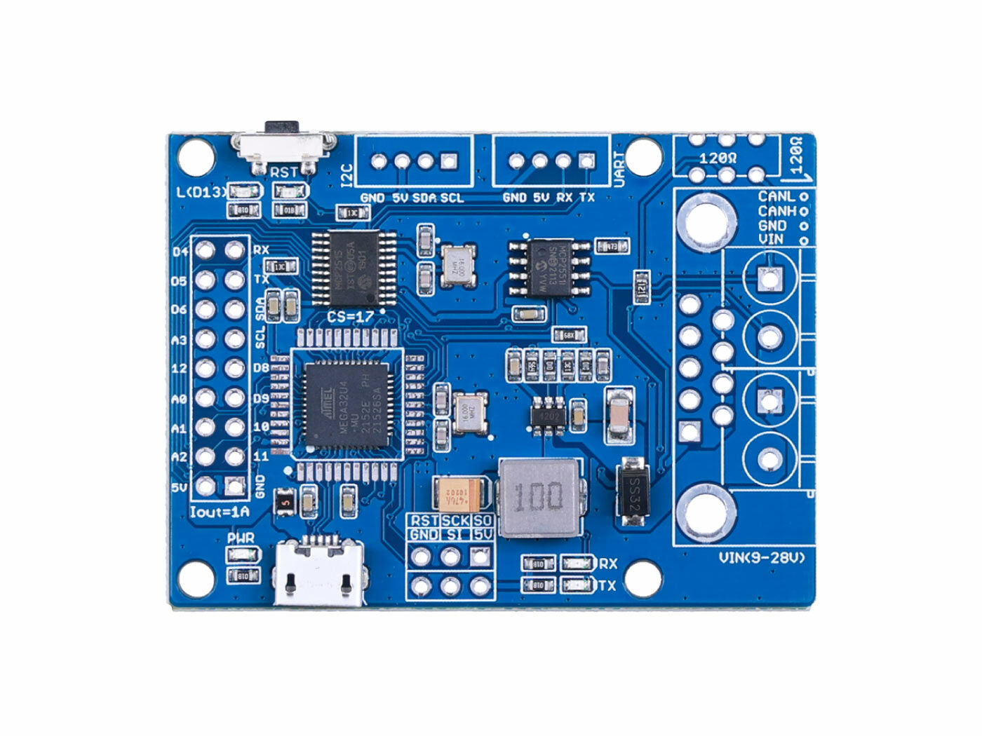 CANBed - Arduino CAN-BUS Development Kit (ATmega32U4 with MCP2515 and MCP2551) - Image 5