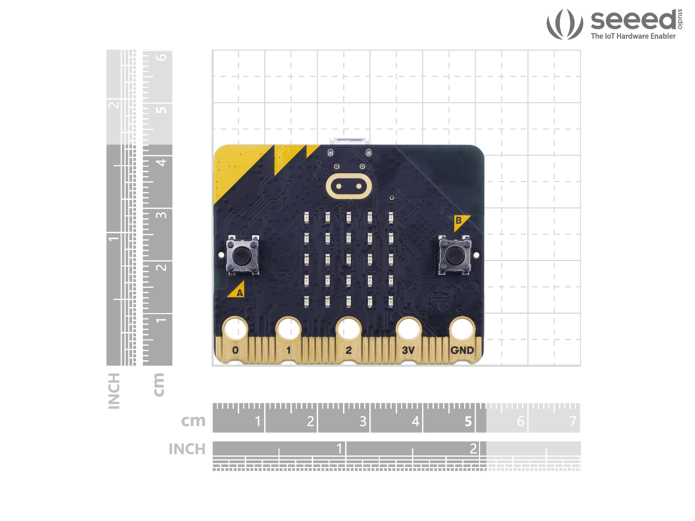 micro:bit v2 - with speaker, microphone, accelerometer, 2.4GHz radio/ BLE 5.0 - Image 6