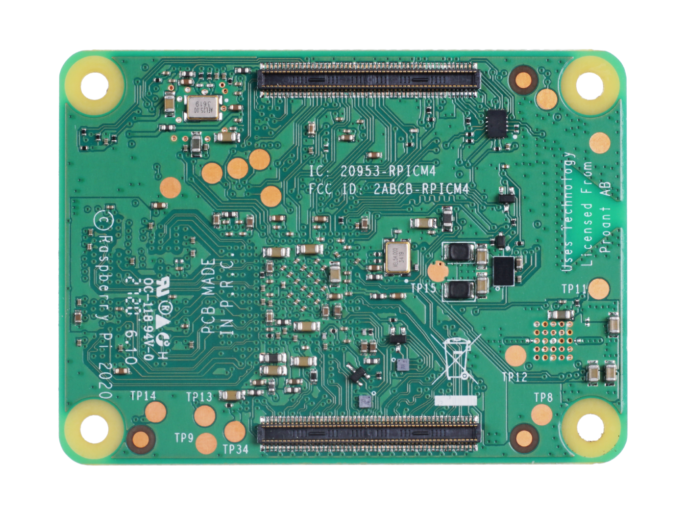 Raspberry Pi Compute Module 4 - 2GB RAM, 8GB eMMC, 2.4/5.0GHz Wi-Fi & Bluetooth 5.0 (CM4102008) - Image 3