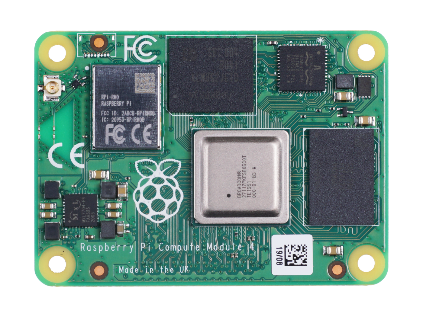 Raspberry Pi Compute Module 4 - 2GB RAM, 8GB eMMC, 2.4/5.0GHz Wi-Fi & Bluetooth 5.0 (CM4102008) - Image 2