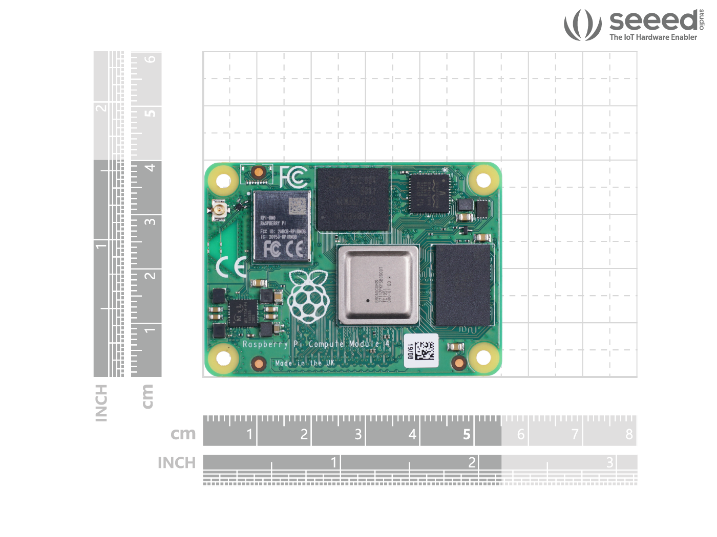 Raspberry Pi Compute Module 4 - 4GB RAM, 16GB eMMC, 2.4/5.0GHz Wi-Fi & Bluetooth 5.0 (CM4104016) - Image 4