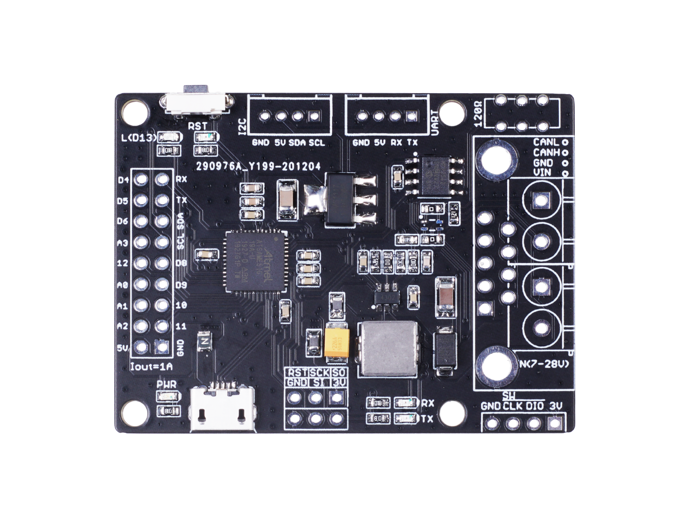 CANBed M4 Development Board with ATSAME51G19A MCU and MCP2542FD CAN Transceiver - Image 2