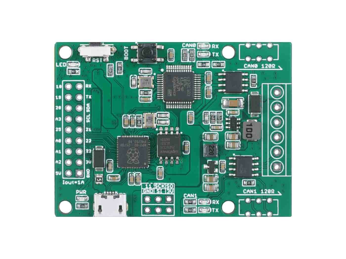 CANBed DUAL - RP2040 chip based Arduino CAN Bus dev board with 2 independent CAN Bus interfaces(CAN2.0 & CAN FD)