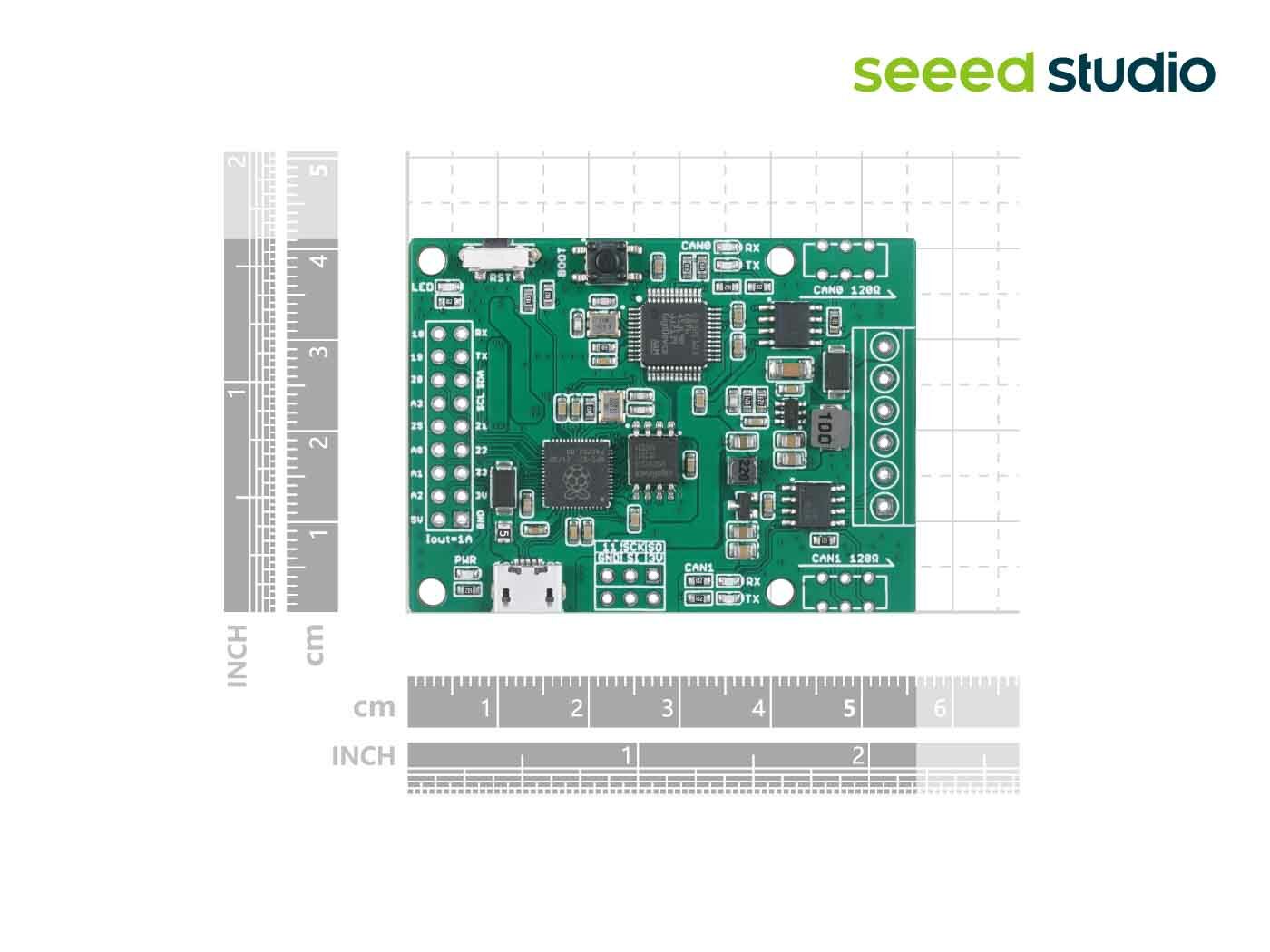 CANBed DUAL - RP2040 chip based Arduino CAN Bus dev board with 2 independent CAN Bus interfaces(CAN2.0 & CAN FD) - Image 6
