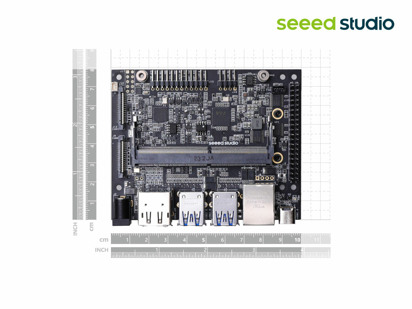 reComputer J202 - Carrier Board for Jetson Xavier NX/Nano/TX2 NX (w/o Power Adapter) - Image 5