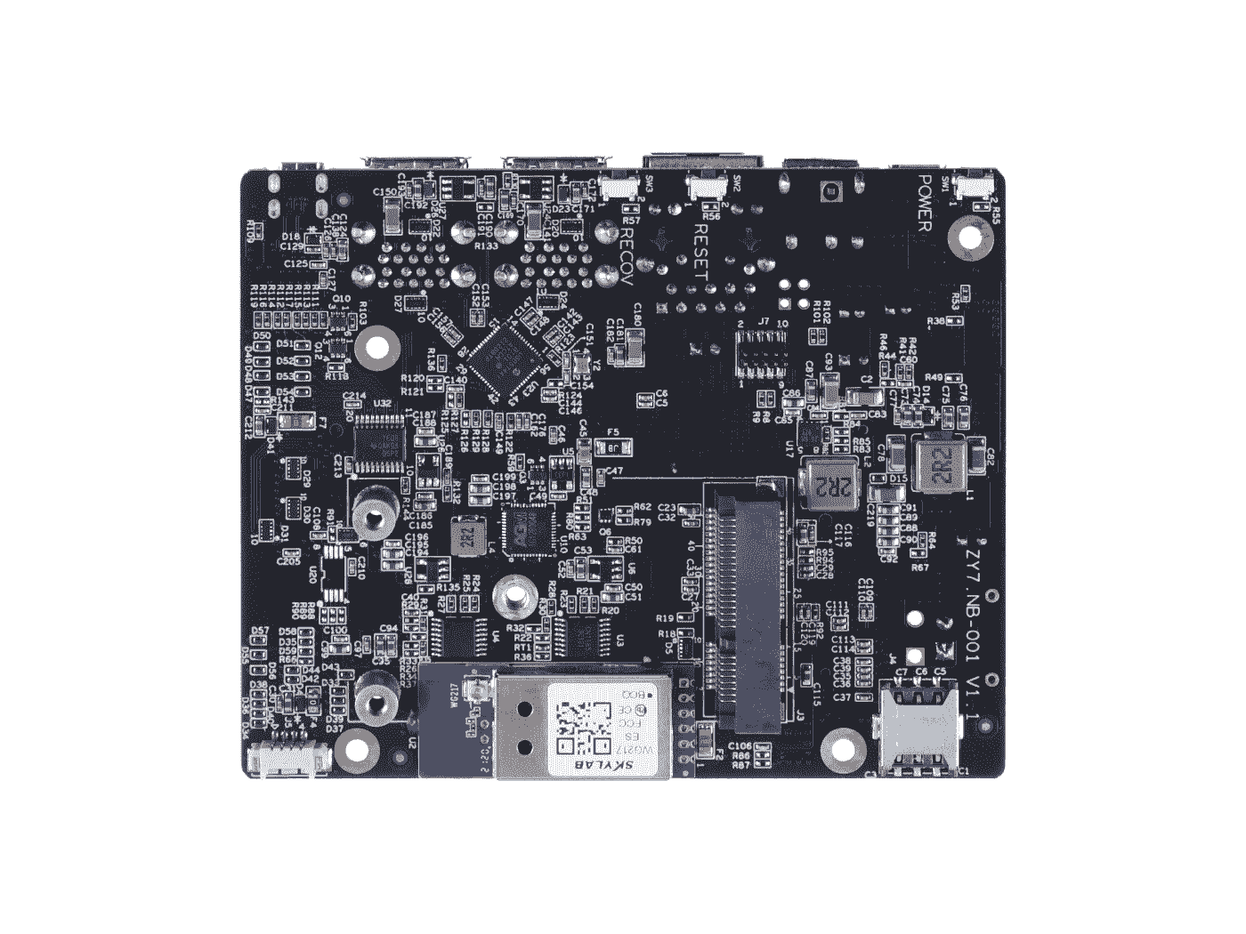 EX1 Carrier Board for Jetson Nano/Xavier NX/TX2 NX with compact function design and same size of NVIDIA Jetson Xavier NX carrier board (Pre-installed Wifi and supporting 4G & Nano-SIM card ) - Image 2