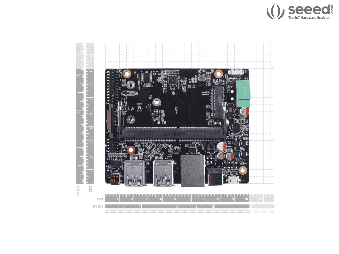 EX1 Carrier Board for Jetson Nano/Xavier NX/TX2 NX with compact function design and same size of NVIDIA Jetson Xavier NX carrier board (Pre-installed Wifi and supporting 4G & Nano-SIM card ) - Image 5