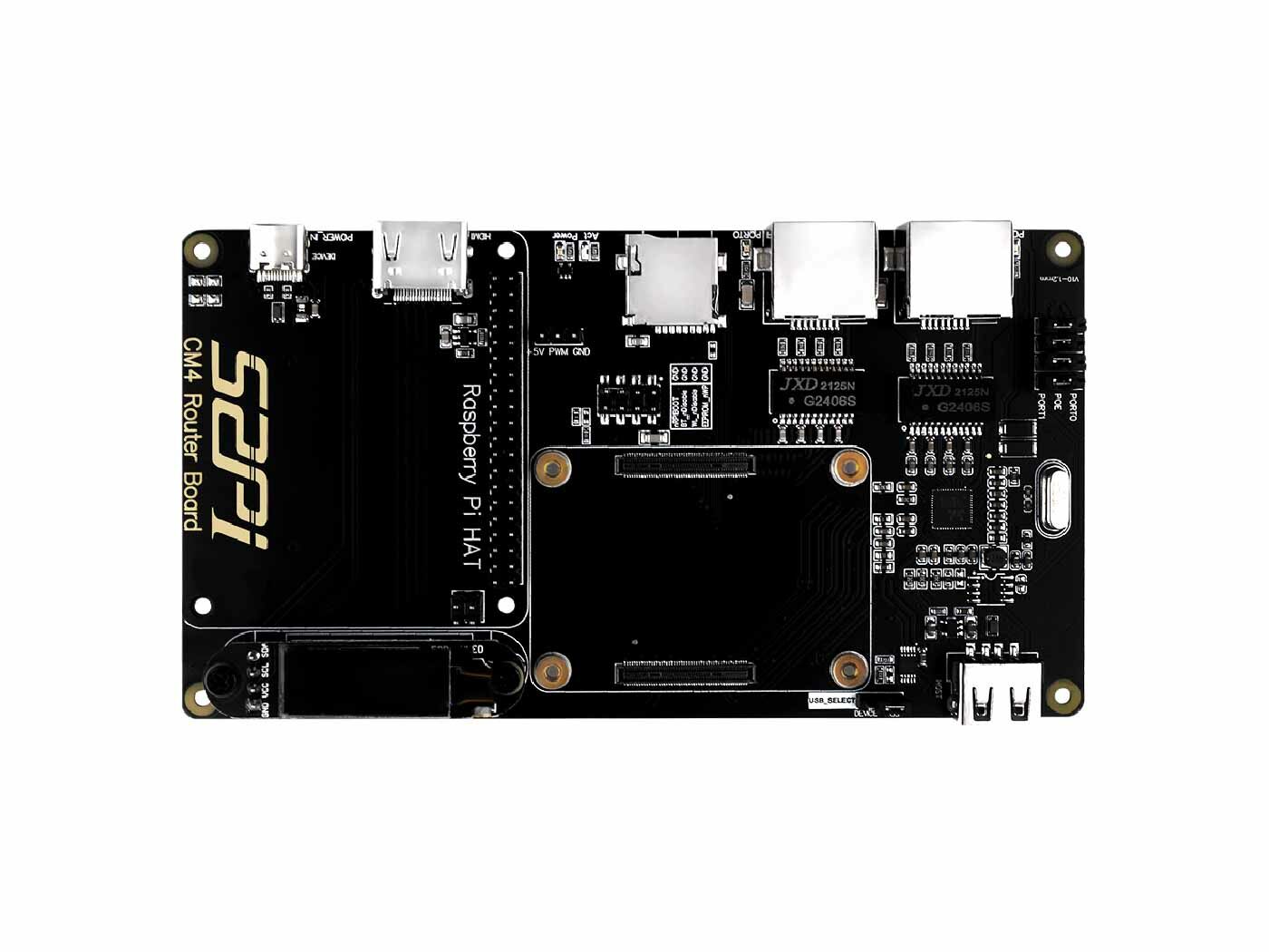 Raspberry Pi Router Board for CM4 module (with two full-speed gigabit network ports, low cost, Wifi and working as a router with Openwrt) - Image 2