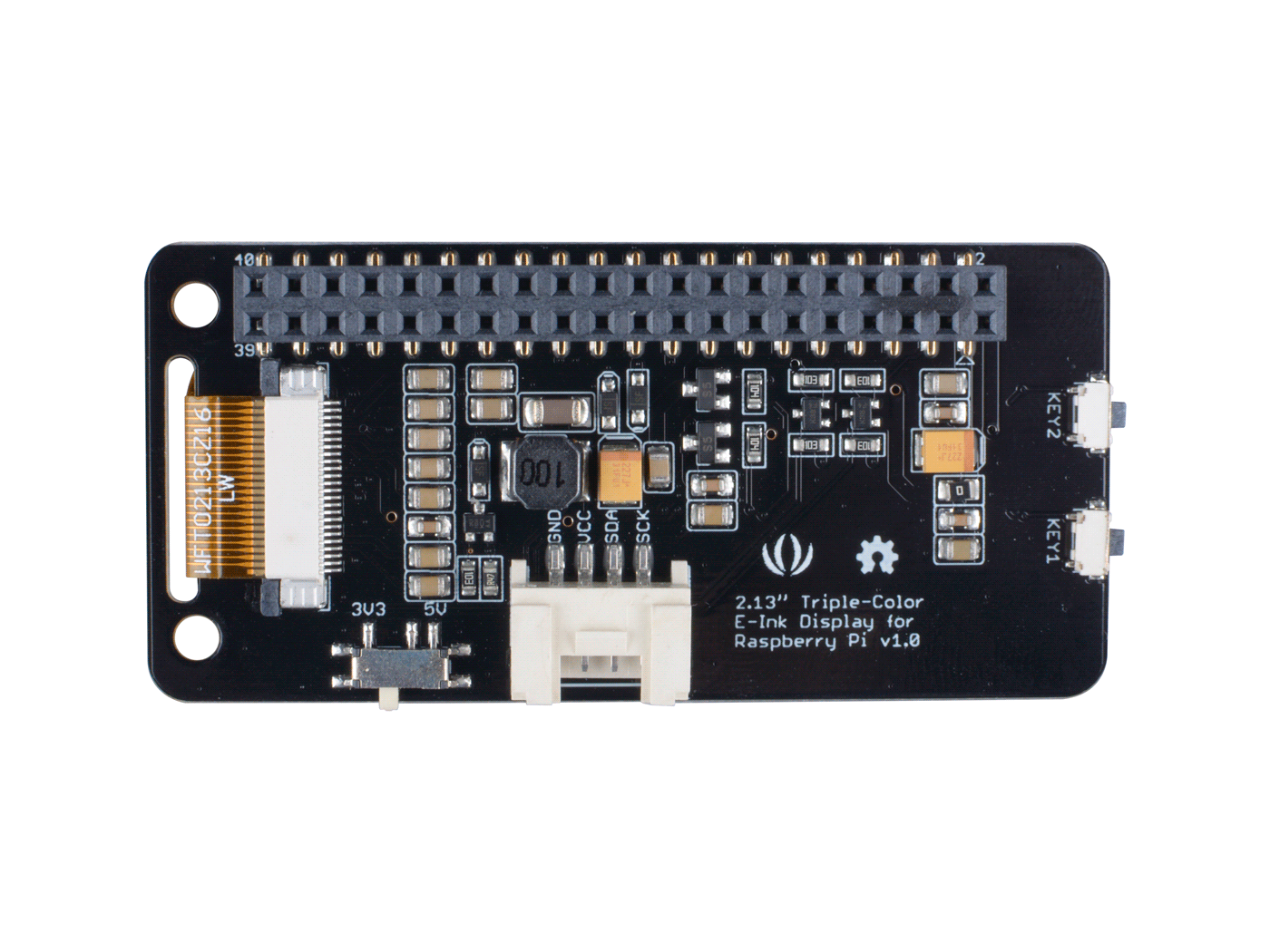 2.13'' Triple-Color E-Ink Display for Raspberry Pi - Image 3