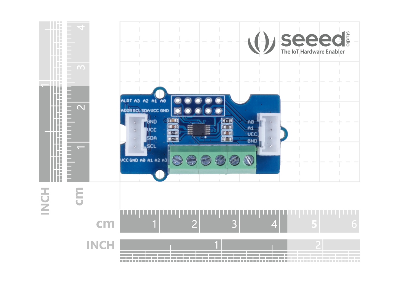 Grove - 4 Channel 16-bit ADC (ADS1115) w/ Programmable Amplifier Gain - Image 4