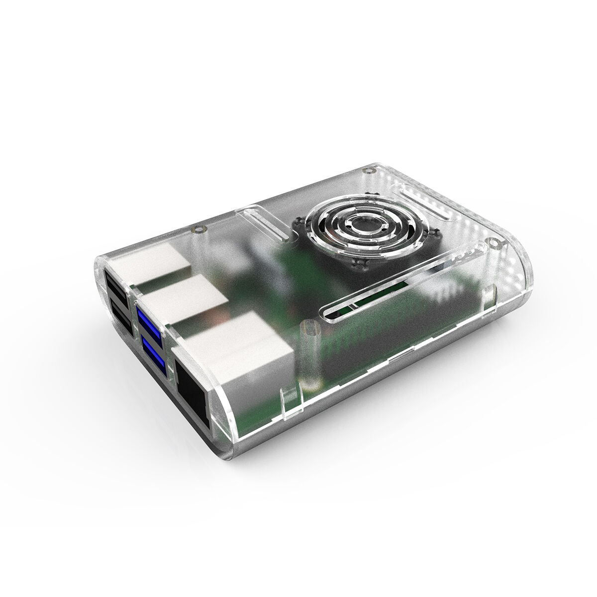 ABS Enclosure Transparent Case for Raspberry Pi 4 B - Image 2