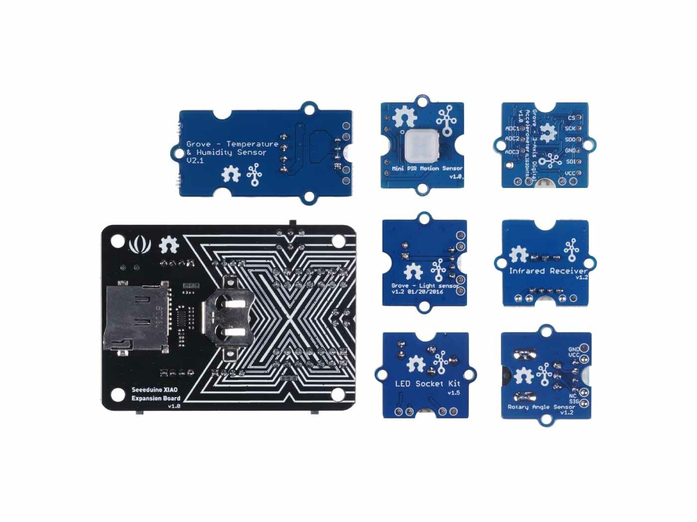 Seeed Studio XIAO Starter Kit - all Seeed Studio XIAO series Development boards supported, XIAO Series Expansion board, 9 Grove Modules, Additional Controllable Components, presented with XIAO Series Courses - Image 2